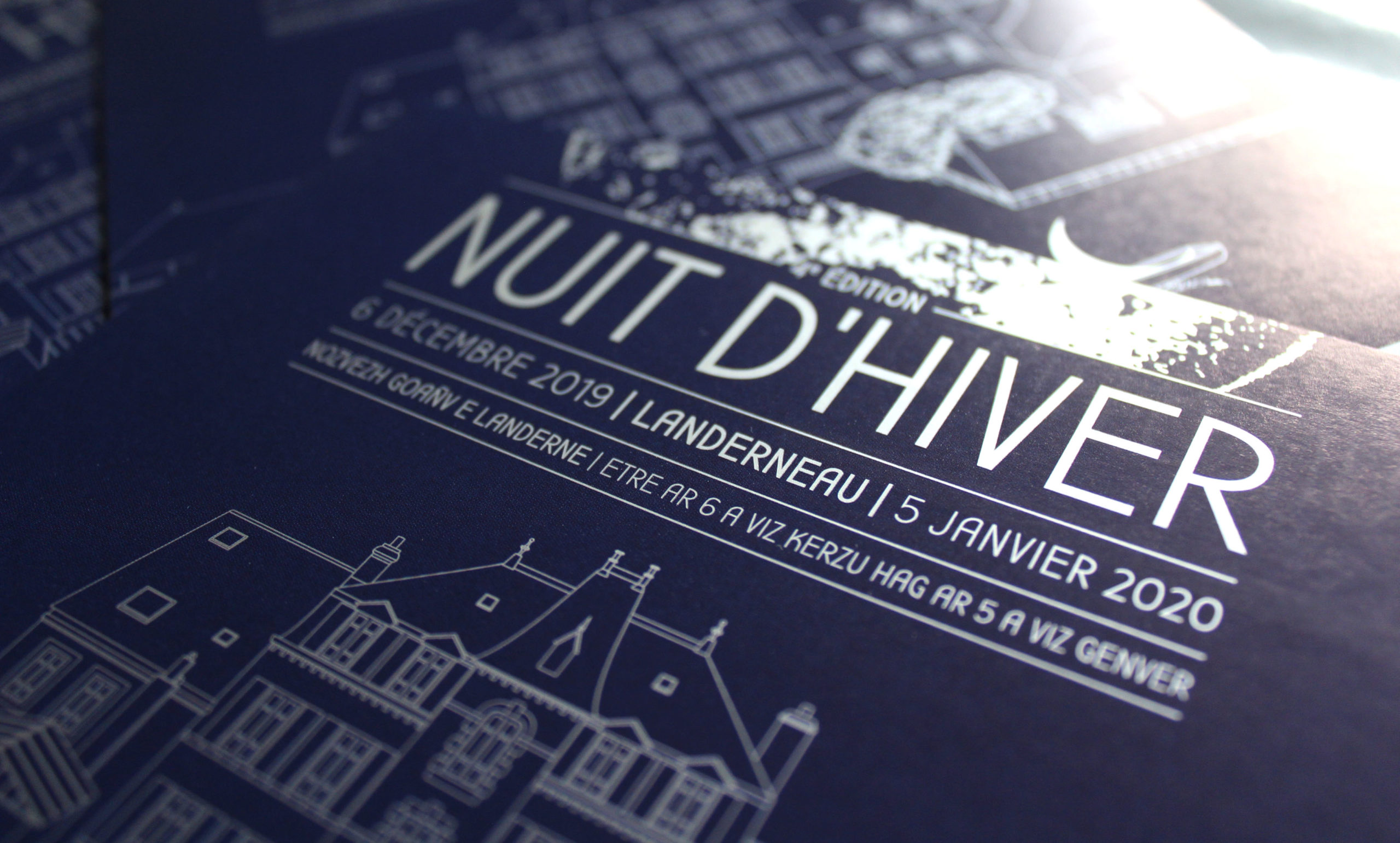 Flyer Nuit d'Hiver 2019 Landerneau - Atelier Bruine